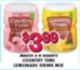 Miners County Market Country Time Lemonade Drink Mix offer