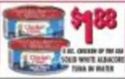 Miners County Market Chicken of the sea solid white albacore tuna in water offer