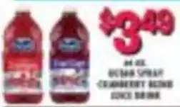 Miners County Market Ocean Spray cranberry blend juice drink offer