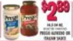 Miners County Market Prego alfredo or italian sauce offer