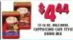 Miners County Market McCormick Cappuccino Cafe Style Drink Mix offer