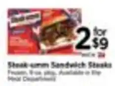 Tops Steak-umm Sandwich Steaks offer
