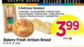 Tops Bakery Fresh Artisan Bread offer