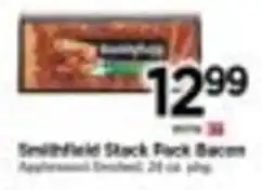 Tops Smithfield Stack Pork Bacon offer