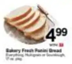 Tops Bakery Fresh Panini Bread offer