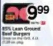 Tops 85% Lean Ground Beef Burgers offer