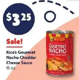 Family Dollar Rico's Gourmet Nacho Cheddar Cheese Sauce offer
