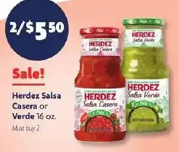 Family Dollar Herdez Salsa Casera or Verde offer