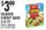 Pioneer Supermarkets Quaker chewy bars offer