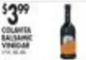 Pioneer Supermarkets Colanta Balsamic Vinegar offer