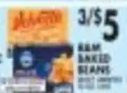 Pioneer Supermarkets R&M Baked Beans offer