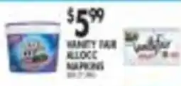 Pioneer Supermarkets Vanity Fair Kleenex Napkins offer