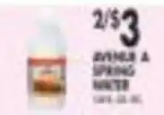 Pioneer Supermarkets Avenue A spring water offer