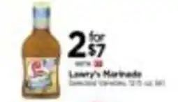 Tops Lawry's Marinade offer