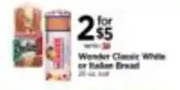 Tops Wonder Classic White or Italian Bread offer