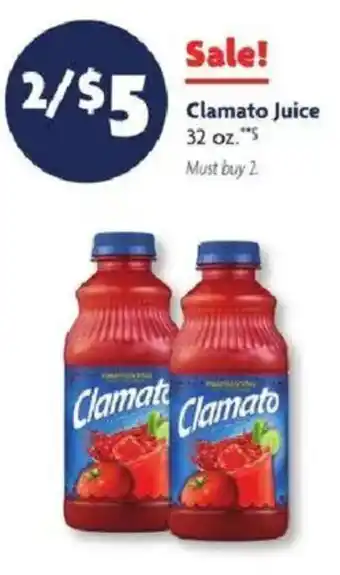 Family Dollar Clamato Juice offer