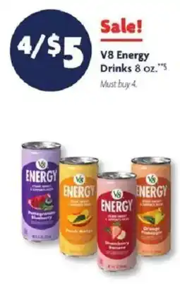 Family Dollar V8 Energy Drinks offer