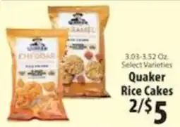 Caledonia Marketplace Quaker rice cakes offer