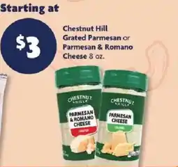 Family Dollar Chestnut Hill grated parmesan or parmesan & romano cheese offer