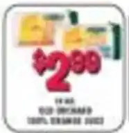Miners County Market Old Orchard 100% Orange Juice offer
