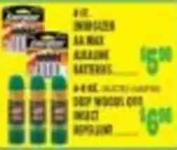 Miners County Market 4-pk. invi-sizer aa max alkaline batteries offer