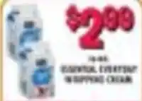 Miners County Market Essential Everyday Whipping Cream offer