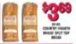 Miners County Market Country Hearth wheat split top bread offer