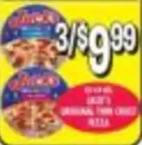 Miners County Market Jack's original thin crust pizza offer