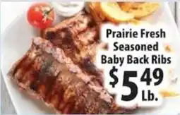 Caledonia Marketplace Prairie Fresh Seasoned Baby Back Ribs offer