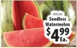 Caledonia Marketplace Whole Seedless Watermelon offer