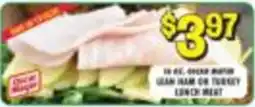 Miners County Market Oscar Mayer Lean Ham or Turkey Lunch Meat offer