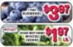 Miners County Market Pilot blueberries offer