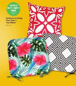 Family Dollar Outdoors by Design Chair Pads or Toss Pillows offer