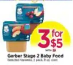 Tops Gerber Stage 2 Baby Food offer