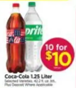 Tops Coca-Cola 1.25 Liter offer