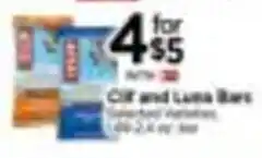 Tops Clif and Luna Bars offer