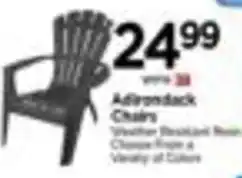 Tops Adirondack Chairs offer