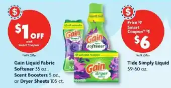 Family Dollar Gain liquid fabric softener offer