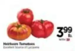 Tops Heirloom Tomatoes offer