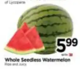 Tops Whole Seedless Watermelon offer