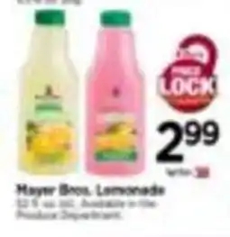 Tops Mayer Bros. Lemonade offer
