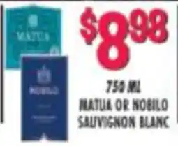 Miners County Market Matua or Nobilo Sauvignon Blanc offer