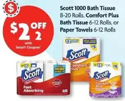 Family Dollar Scott bath tissue offer