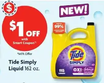 Family Dollar Tide Simply Liquid offer