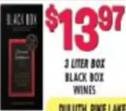 Miners County Market Black Box Wines offer