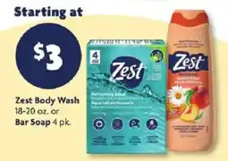 Family Dollar Zest Body Wash offer