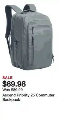 Cabela's Ascend Priority 25 Commuter Backpack offer