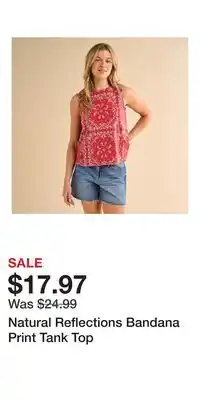 Cabela's Natural Reflections Bandana Print Tank Top offer