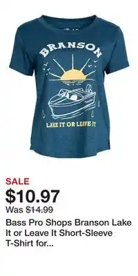 Cabela's Bass Pro Shops Branson Lake It or Leave It Short-Sleeve T-Shirt for Ladies offer