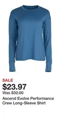 Cabela's Ascend Evolve Performance Crew Long-Sleeve Shirt offer